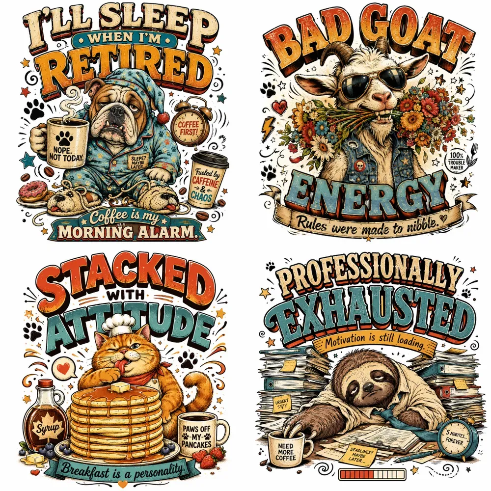 Vintage Funny Animal Tshirt Art