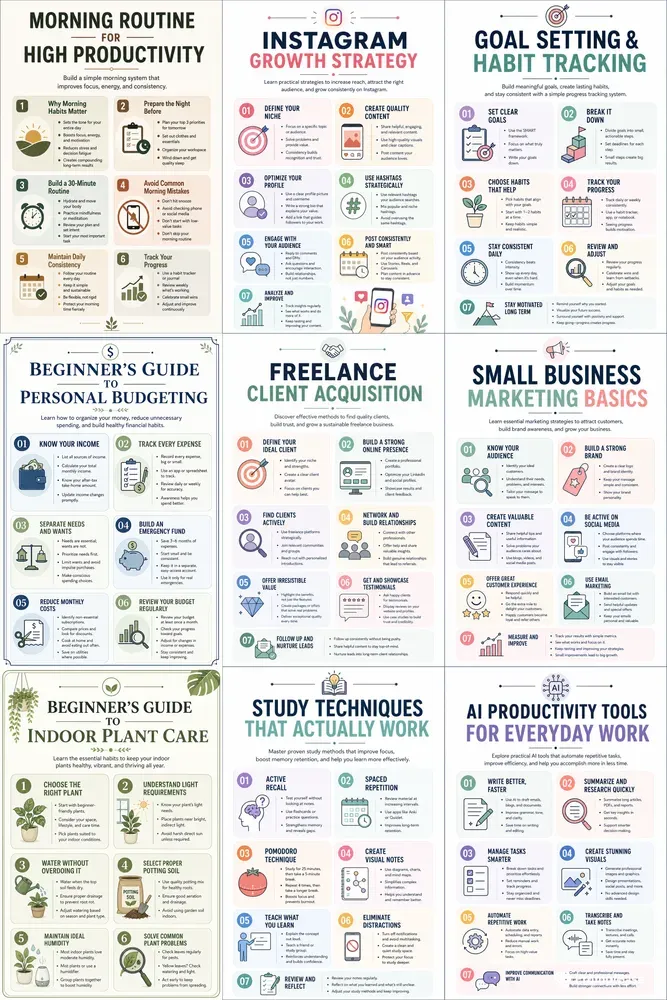 Printable A4 Infographics