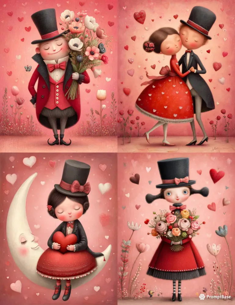 Love Storybook Valentine Characters