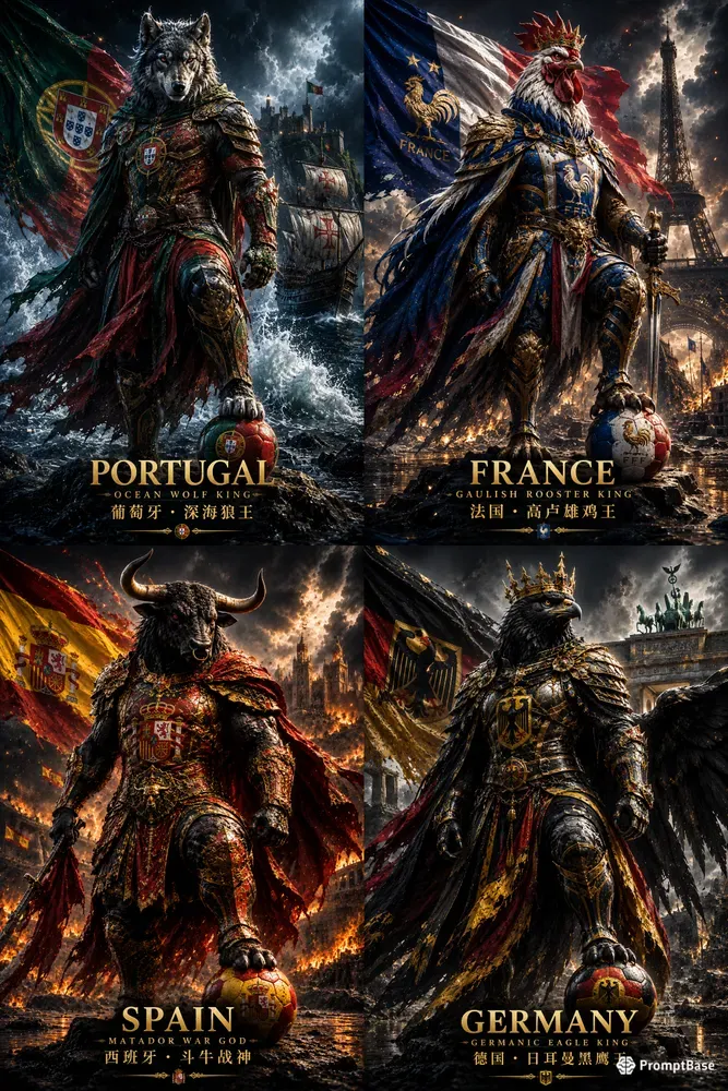 World Cup Beast King Posters