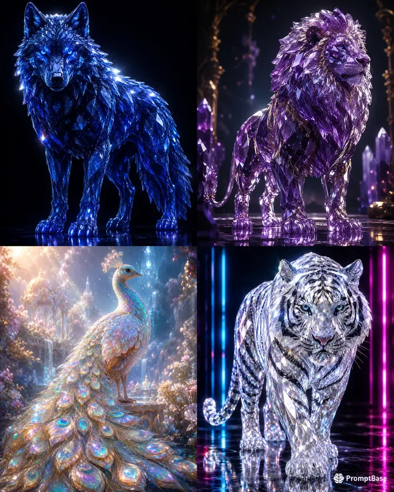 Crystal Gemstone Animals