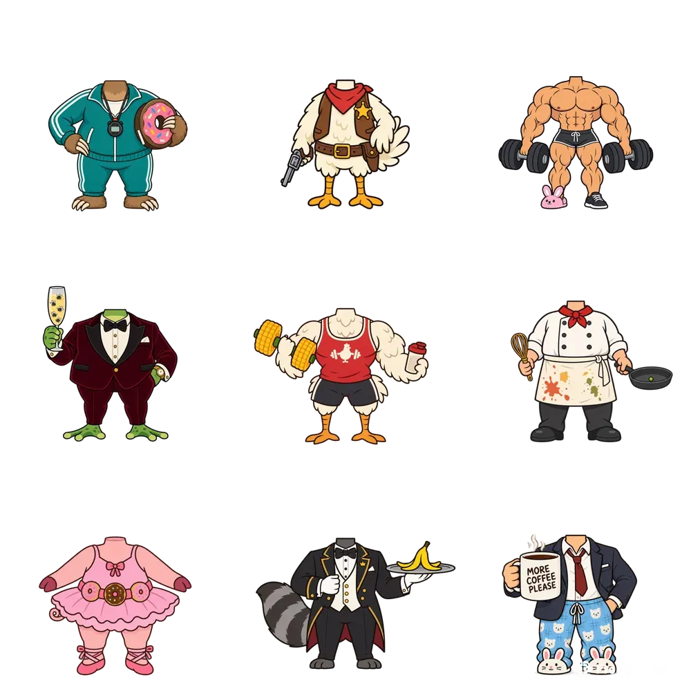 Funny Headless Avatar Bodies