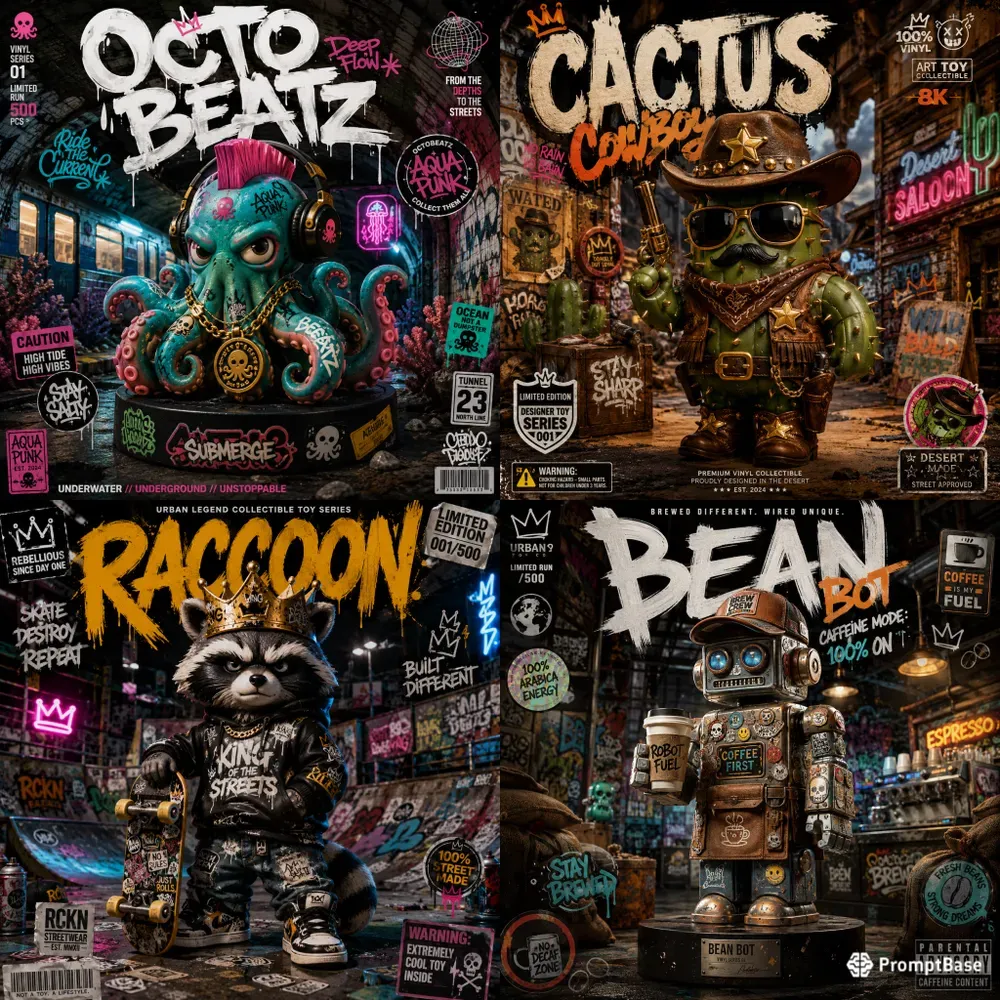 Urban Graffiti Collectible Icons