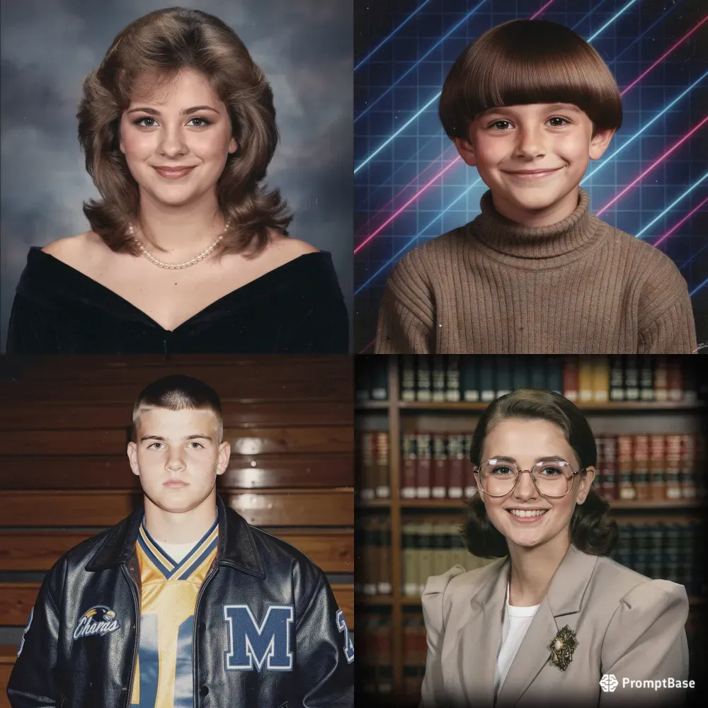 90s Yearbook Portraits