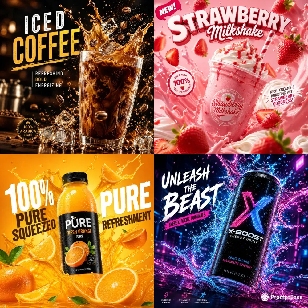 Vibrant Splash Product Ad Generator