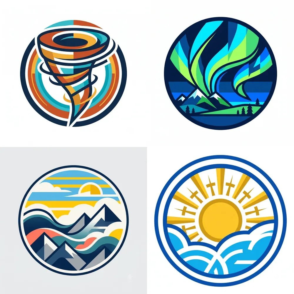 Minimalist Weather Emblems