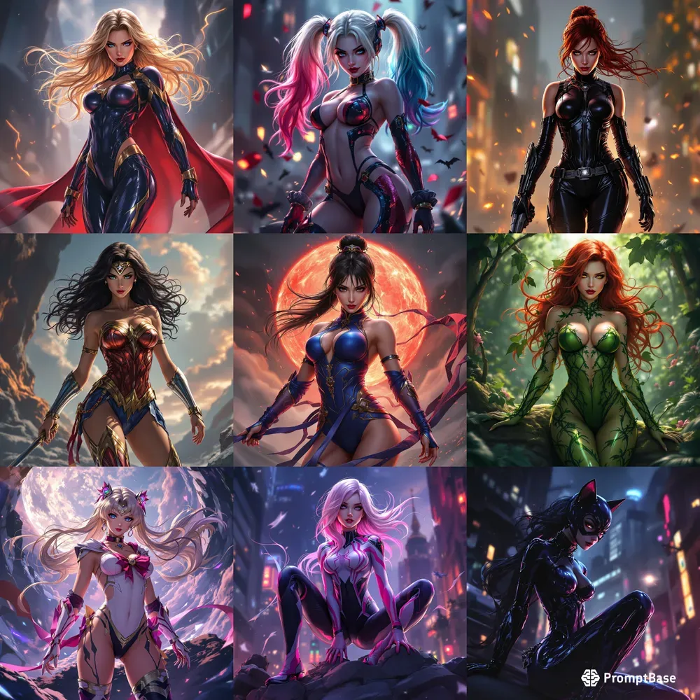 Female Superhero Fantasy Anime Style