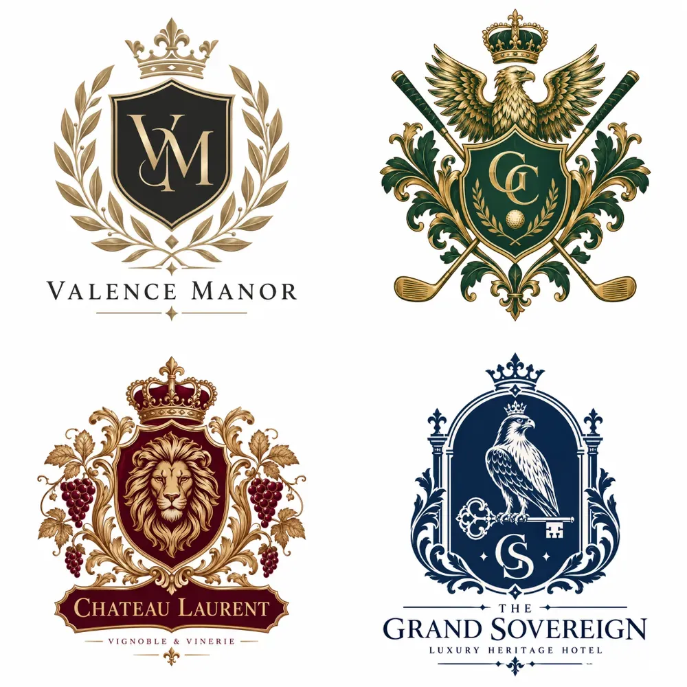Luxury Crests Estate Monograms Logos