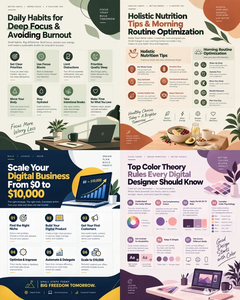 Aesthetic Social Media Carousel Posts
