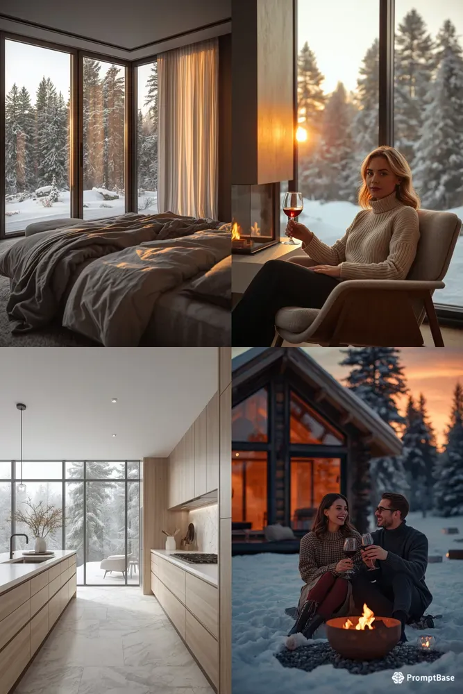 Ultrarealistic Nordic Winter Lifestyles