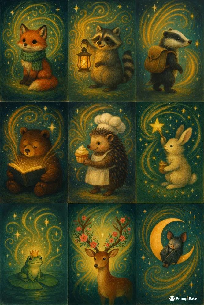 Whimsical Golden Folk Tales