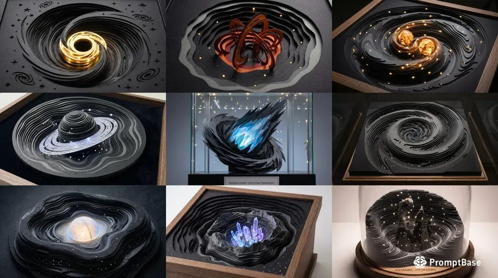 3D Papercut Topographic Space Art