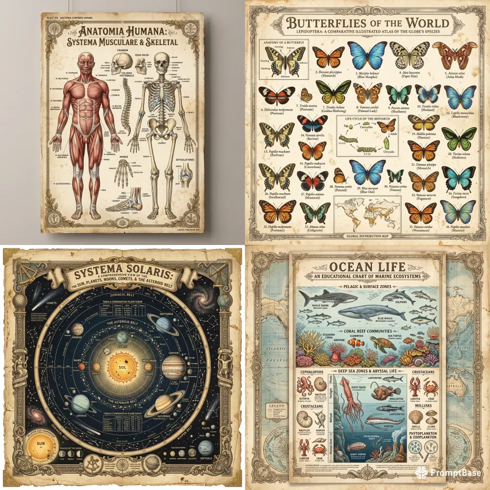 Vintage Scientific Poster Creators