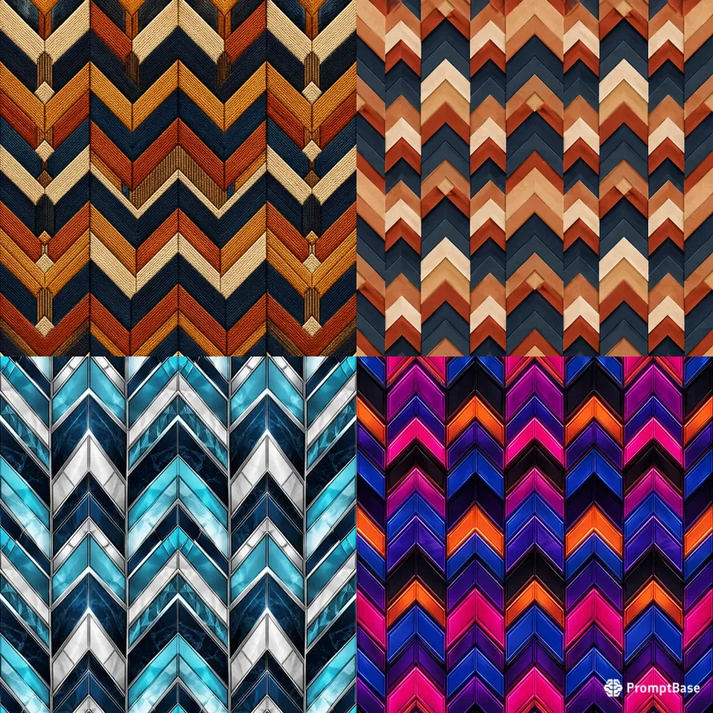 Prismatic Chevron Tapestry Flows