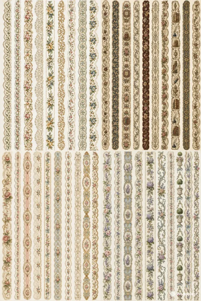 Vintage Ornamental Border Designs
