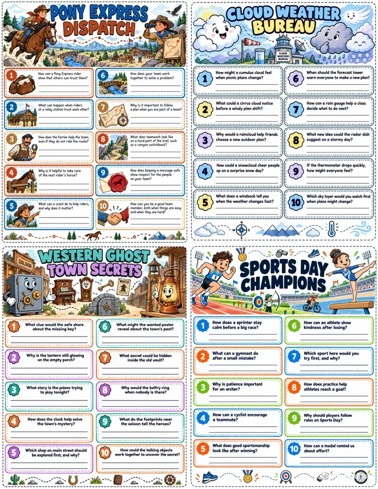 Friendship Interview Worksheets