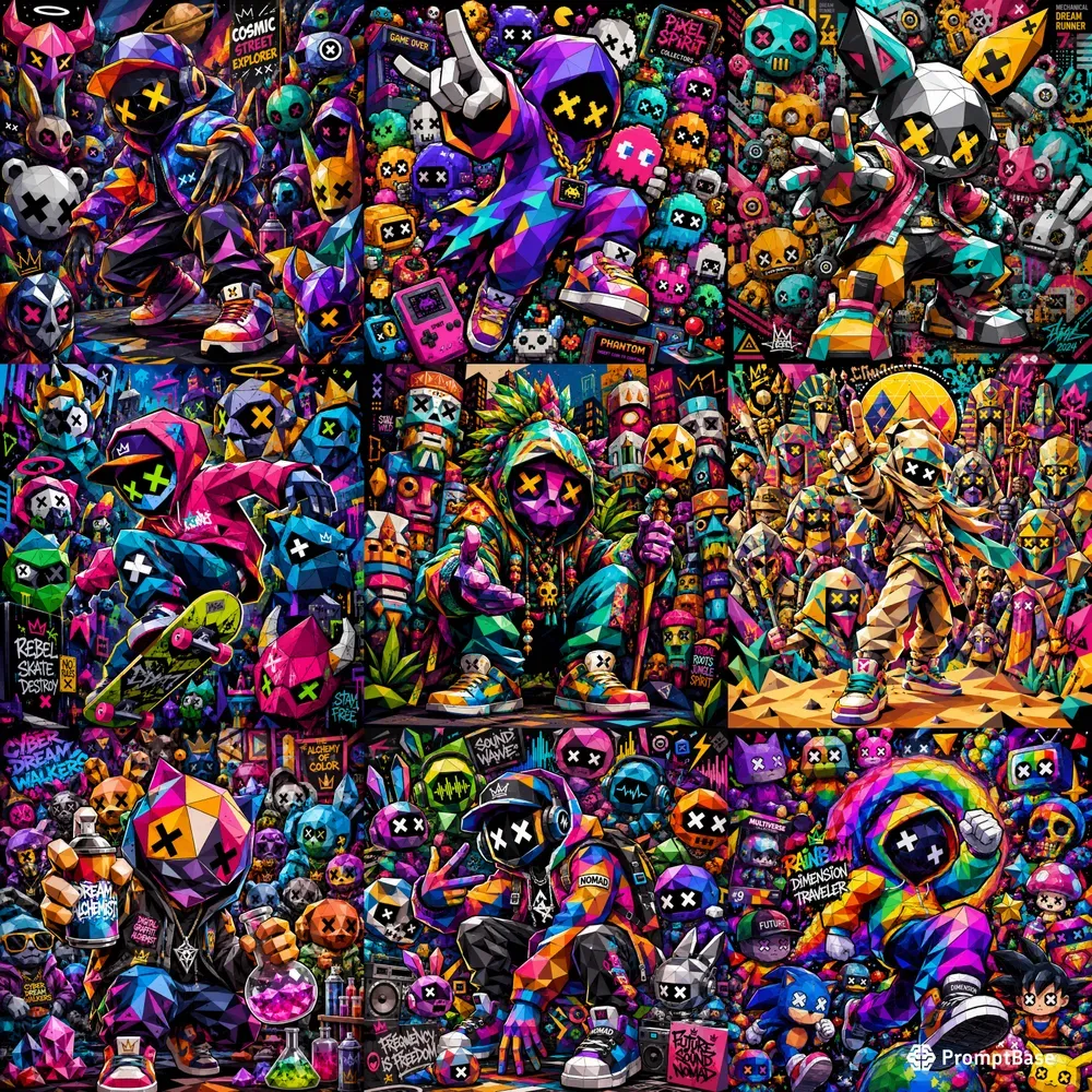 Polygon Pop Street Icons