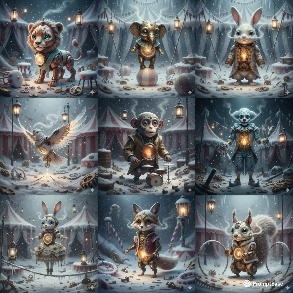 Snowbound Clockwork Circus Sets