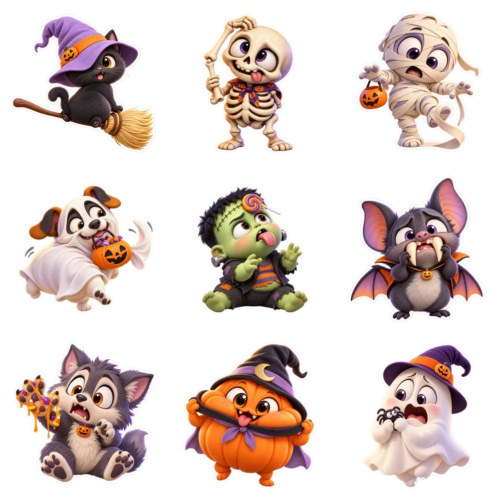 Goofy 3d Halloween Stickers