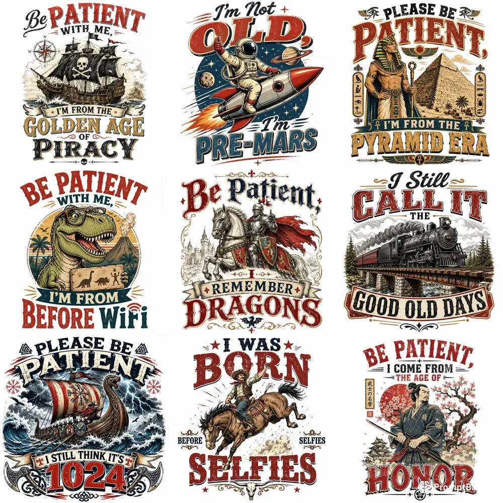 Vintage Humor Quote Tshirt Designs 2025