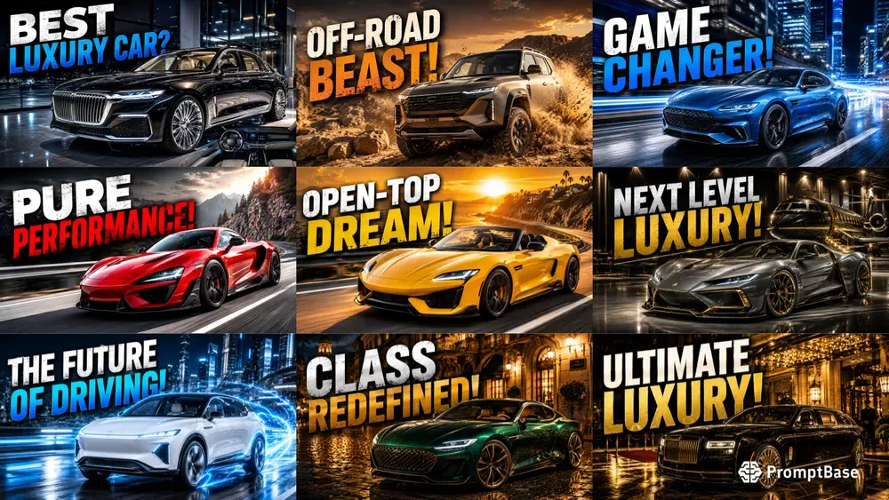 Luxury Car Thumbnail Kits