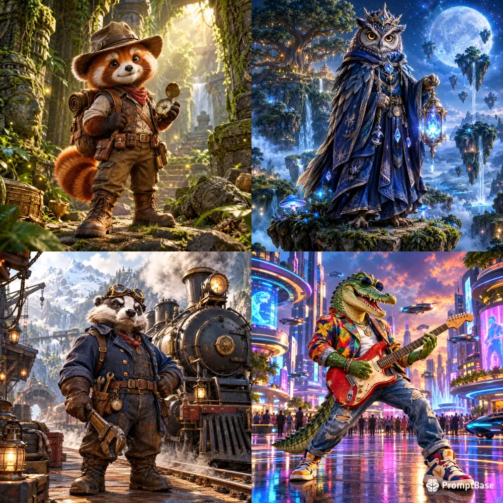 Cinematic Animal Character Art