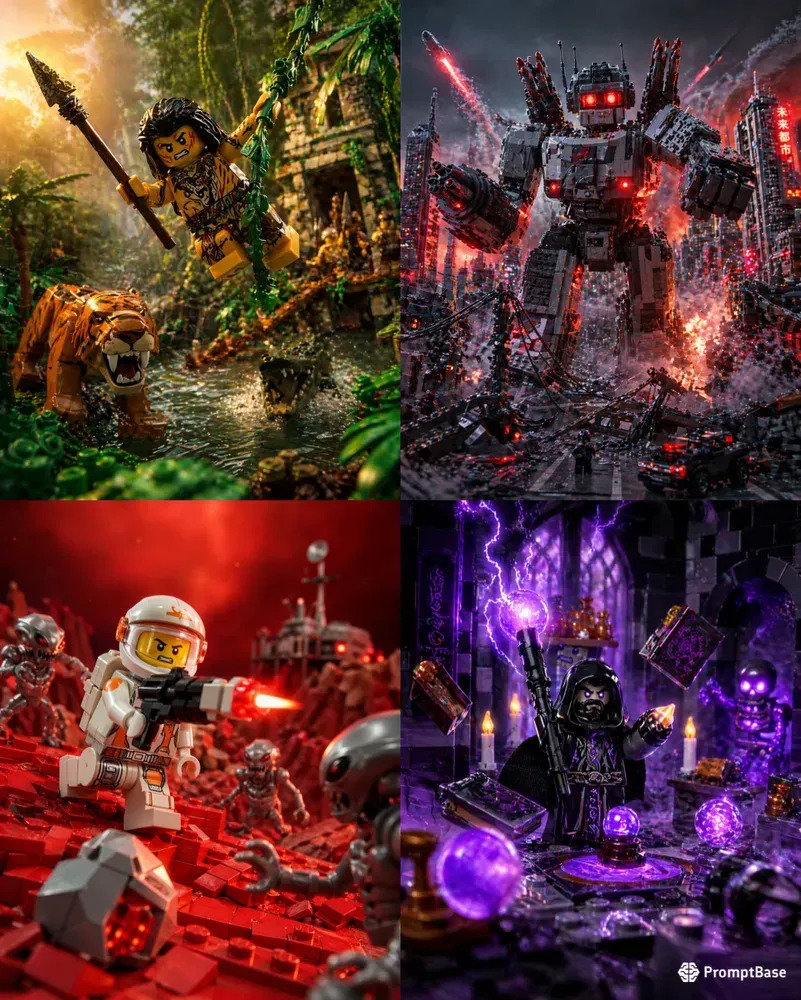 Lego Cinematic Action Scenes Hyper 8K