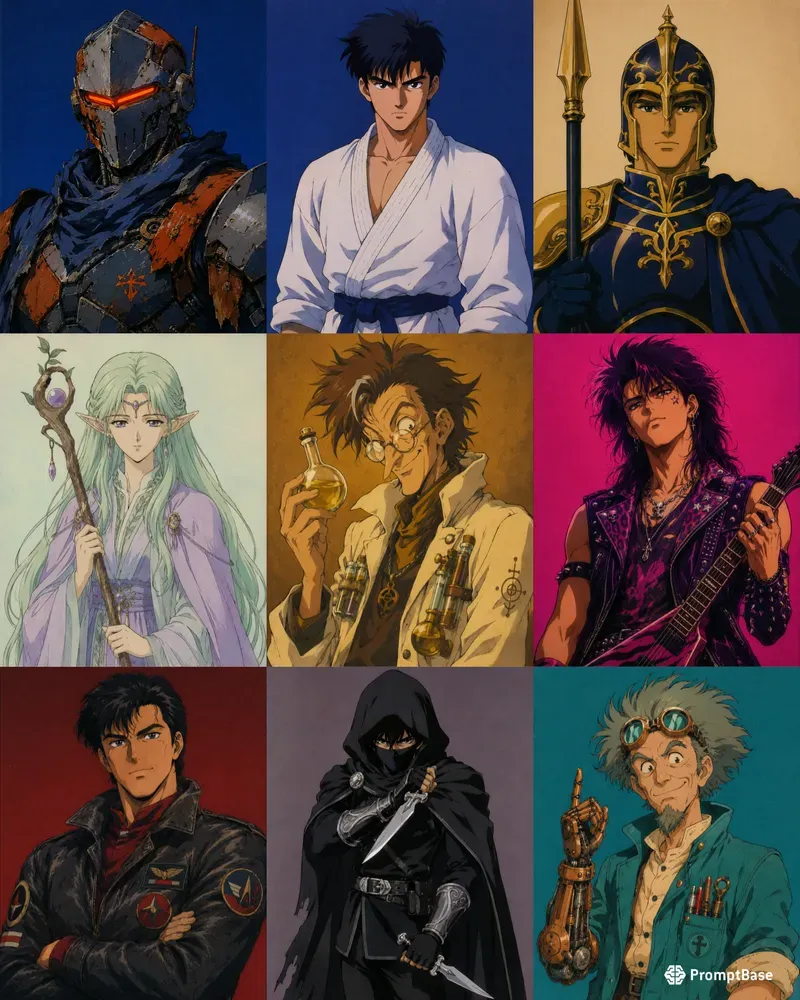 1990s Anime Character Portrait Generator
