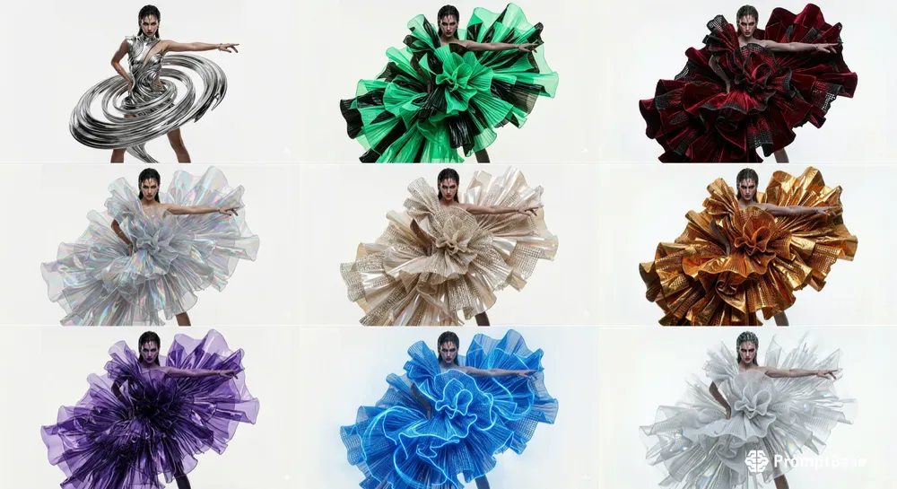 Avantgarde Kinetic Fashion Sculptures