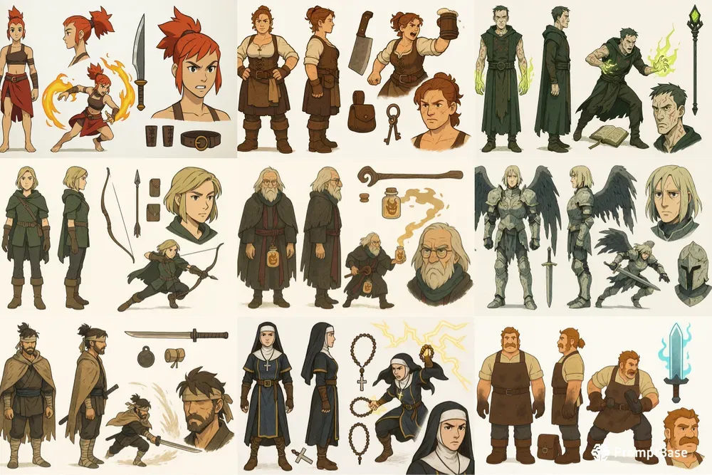 Hero Character Sheets