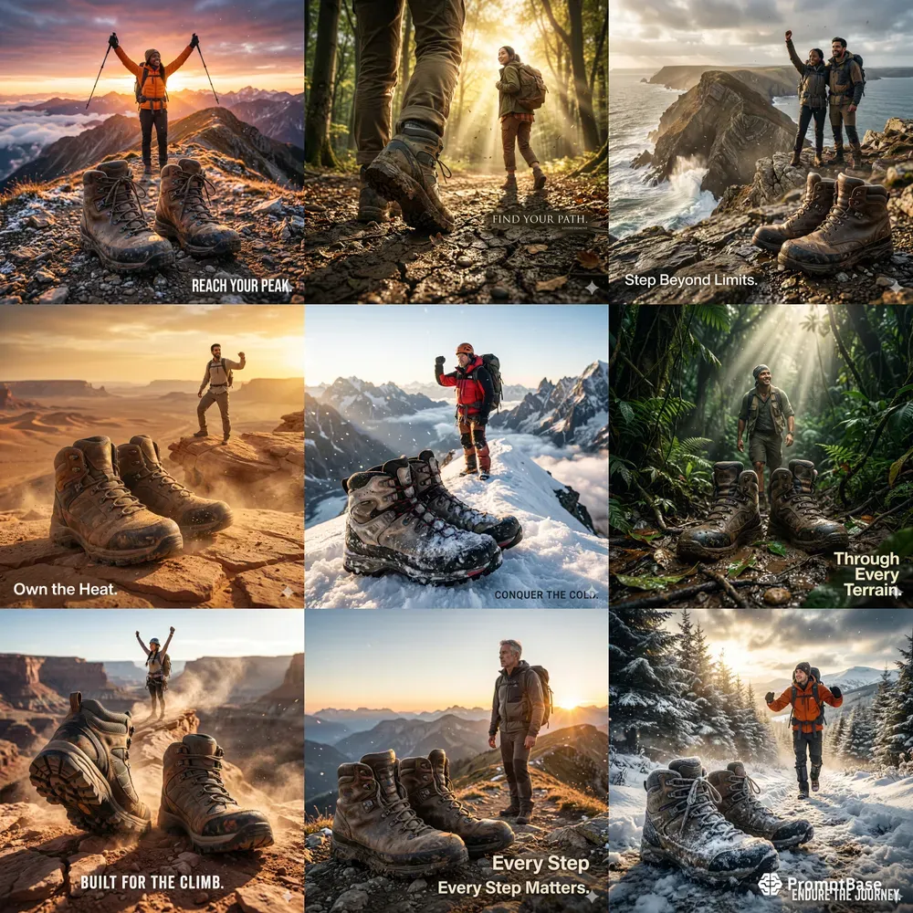 Elite Summit Hike Boots Product Adverts