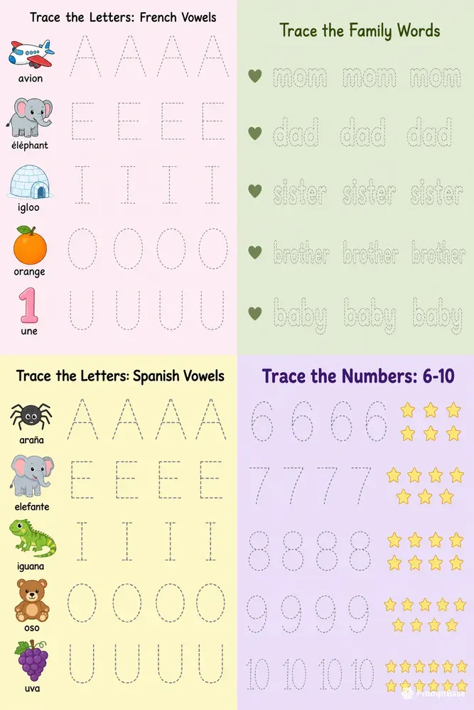 Letter Number Tracing Generator