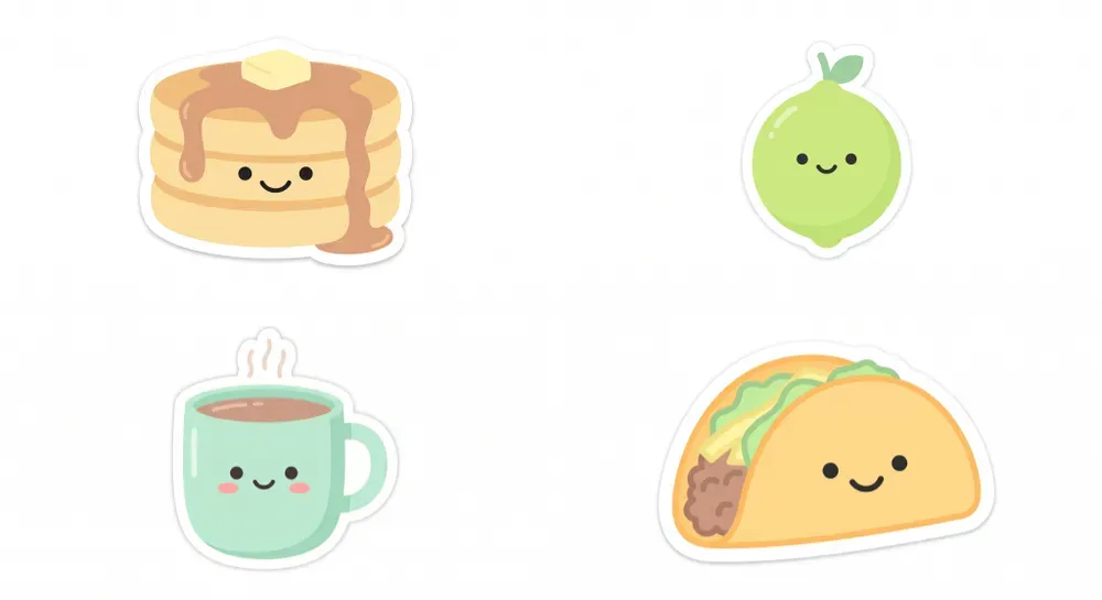 Kawaii Minimalist Sticker Generator