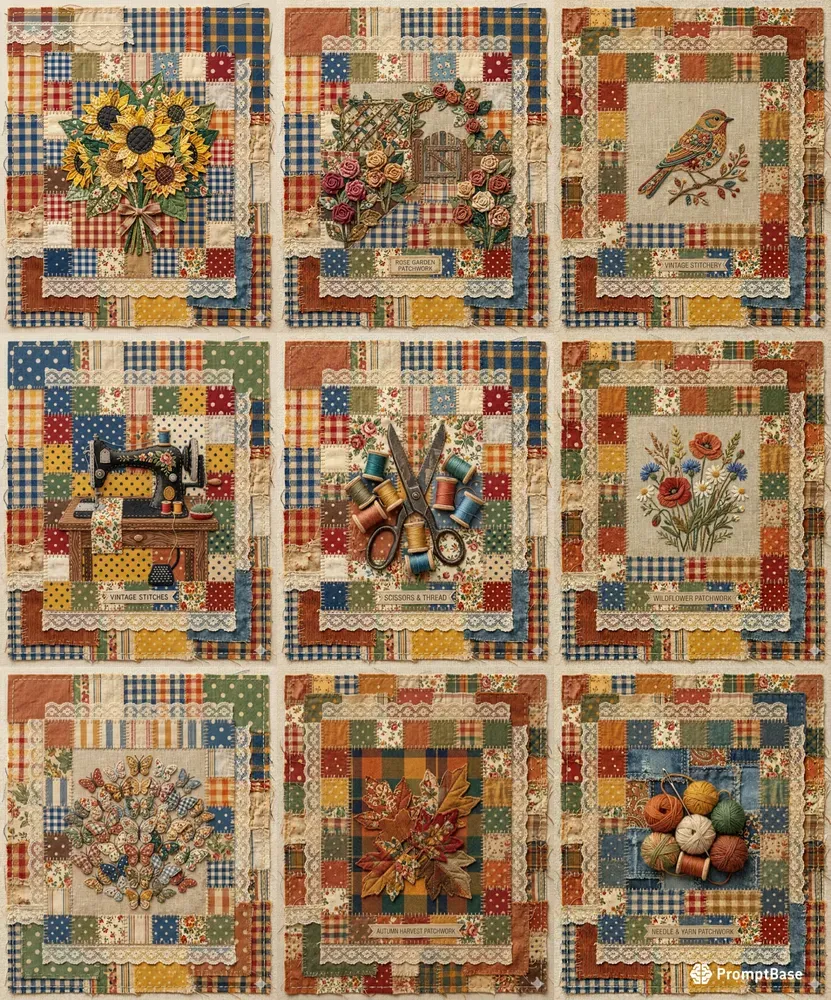 Vintage Patchwork Textiles