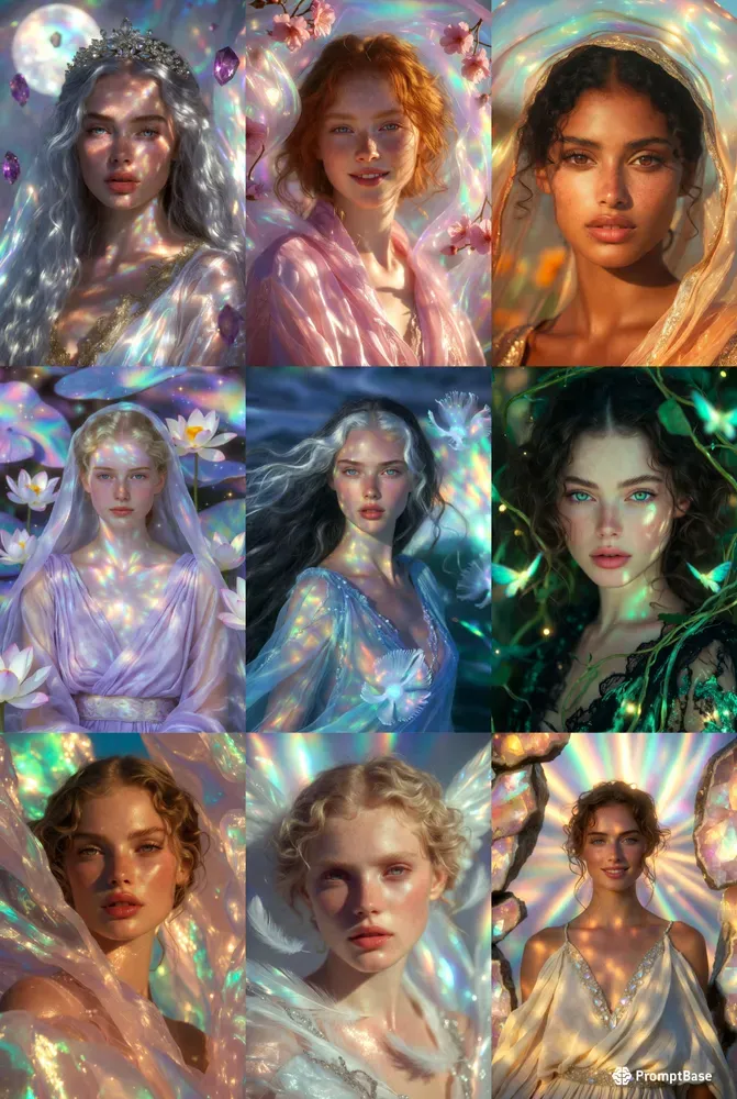Iridescent Mystic Wellness Goddesses