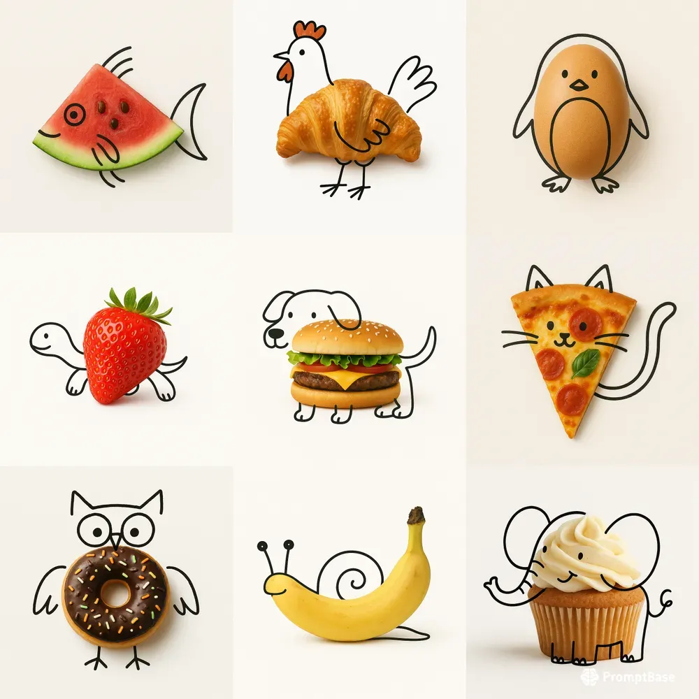 Food Doodle Zoos