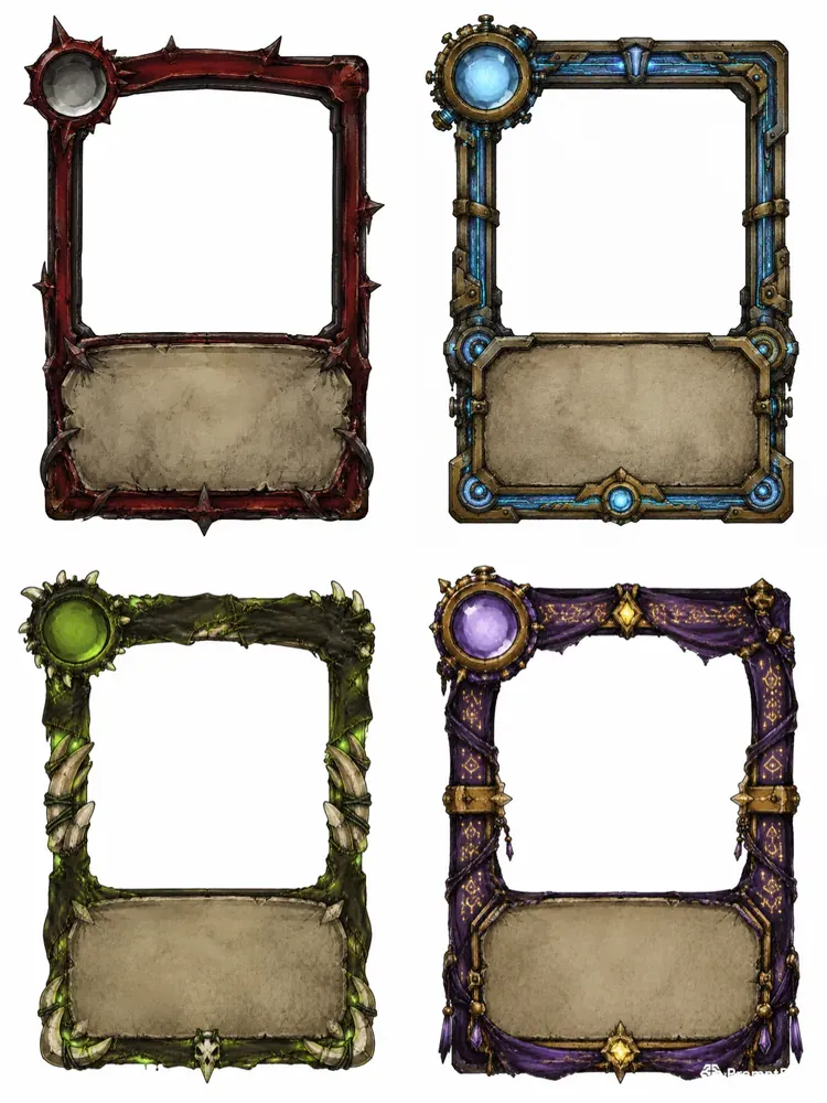 Slay The Spire Style Card Frame UIs