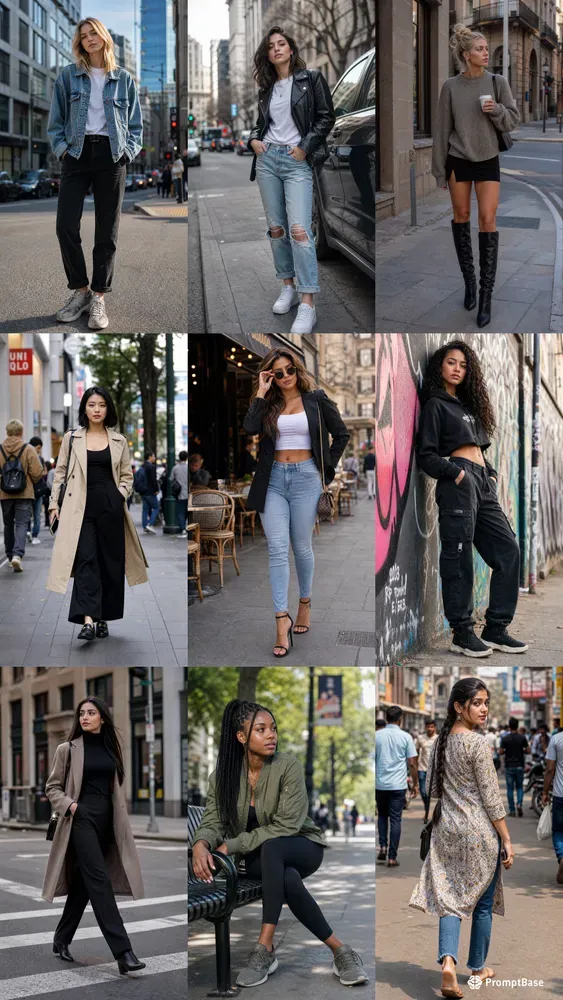 Street Fashion Girl Portraits