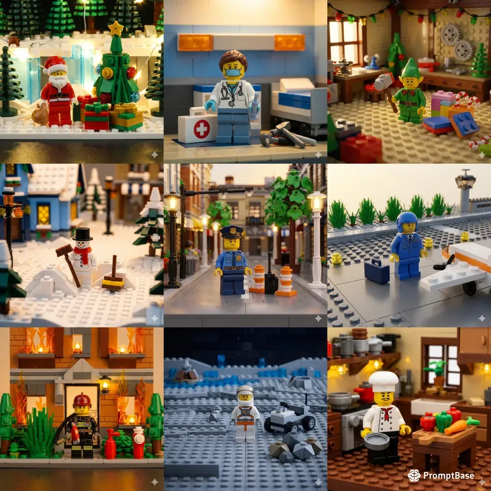 Lego Minifigure Character Builders