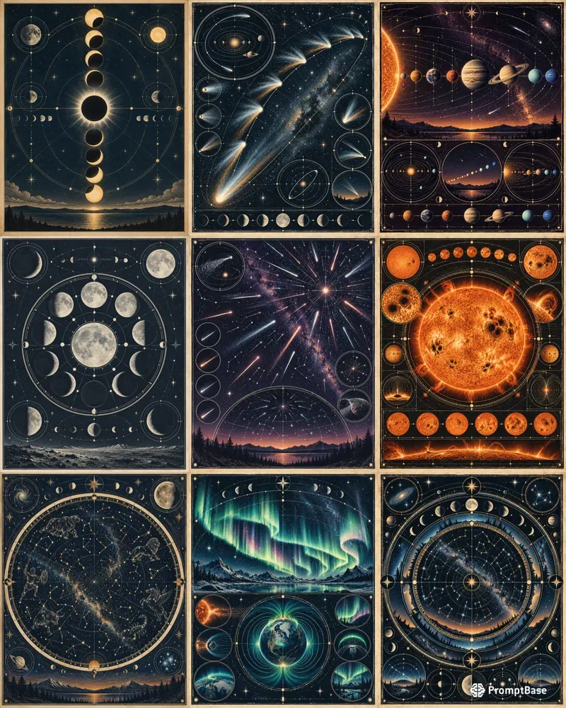 Celestial Chart Posters