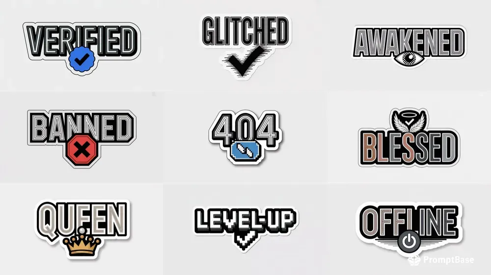 Verified Badge Sticker Icons Packs