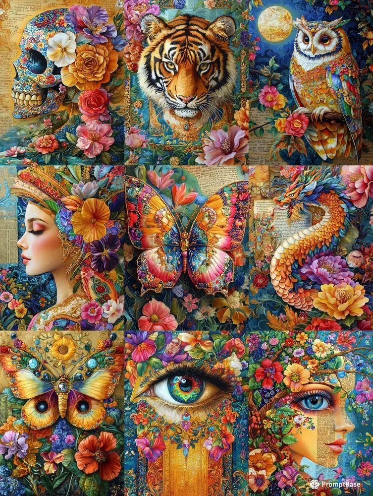 Lovely Intricate Decorative Illustrations