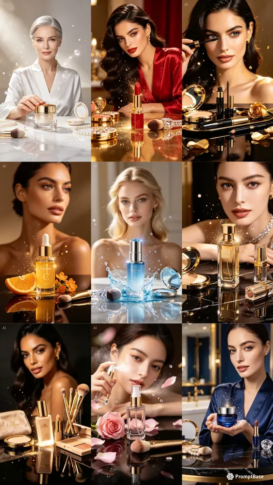 Luxury Beauty Product Ad Generator