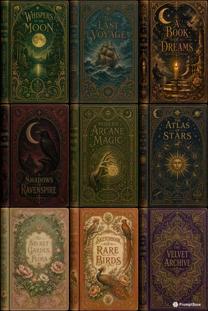 Vintage Hardcover Book Covers