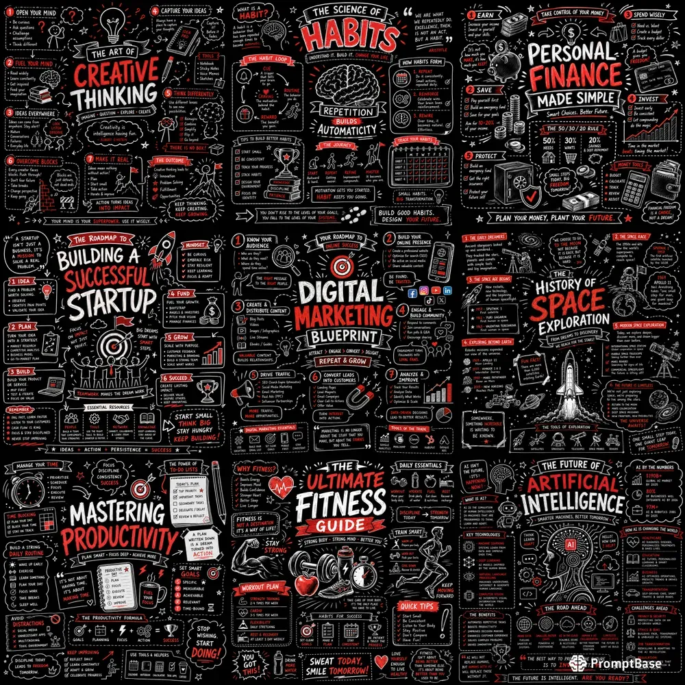 Bold Sketchnote Posters
