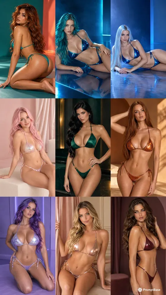 Seductive Bikini Female Models