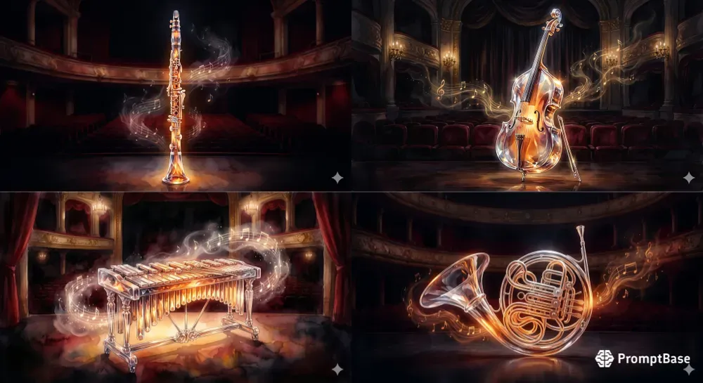 Amber Watercolor Crystal Instruments