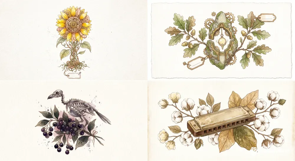 Storybook Botanical Watercolors