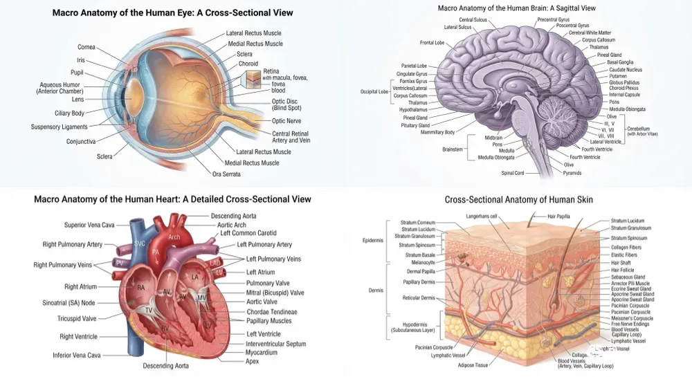 Macro Anatomy Infographics