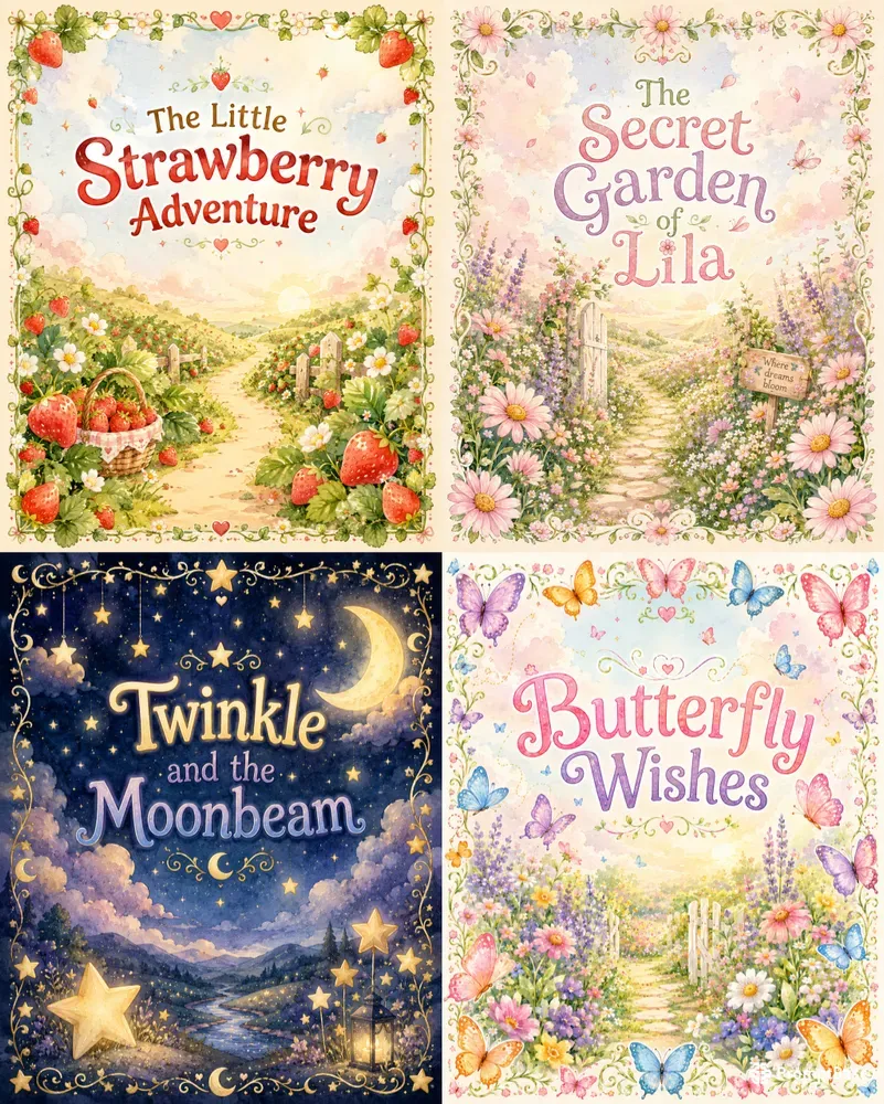 Whimsical Childrens Fairy Tale Book Covers
